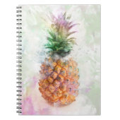 Waterverf ananas notitieboek (Voorkant)