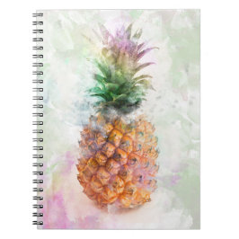 Waterverf ananas notitieboek