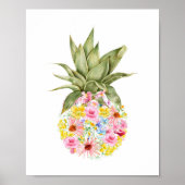 Waterverf Ananas Nursery Poster (Voorkant)