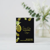 Waterverf Ananas Nutritionist Fruit Visitekaartje (Staand voorkant)