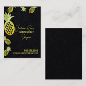 Waterverf Ananas Nutritionist Fruit Visitekaartje (Voorkant / Achterkant)