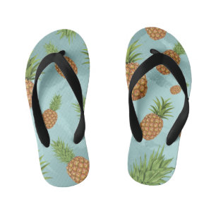 Waterverf ananas patroon 2 kinder teenslippers