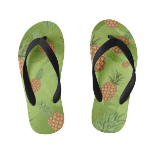 Waterverf ananas patroon 4 kinder teenslippers