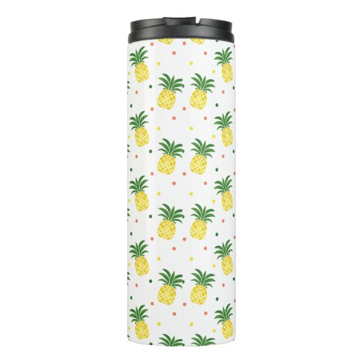 waterverf ananas patroon thermosbeker (Achterkant)