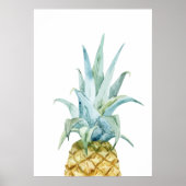 Waterverf Ananas Poster (Voorkant)