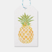 Waterverf ananas Stencil | VRIJGEZELLENFEEST Cadeaulabel (Achterkant)