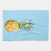 Waterverf Ananas Summer Tropical Blue Theedoek (Horizontaal)