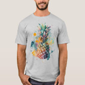 Waterverf ananas t-shirt (Voorkant)