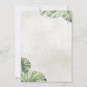 Waterverf ananas tropisch Vrijgezellenfeest Kaart (Achterkant)