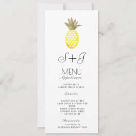 Waterverf Ananas Tropische Oase Folie - Menu