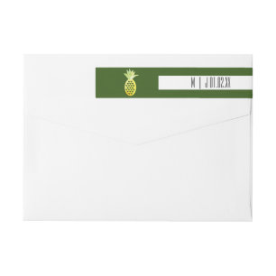 Waterverf Ananas Vet Groen Trouwlogo