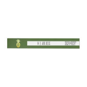 Waterverf Ananas Vet Groen Trouwlogo (Individueel)