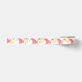 Waterverf Ananassen & Flamingo's Tropisch Grosgrain Lint (Voorkant)
