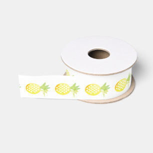 Waterverf Ananassen Luau Grosgrain Lint