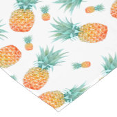Waterverf ananassen Patroon op wit Korte Tafelloper (Hoek)
