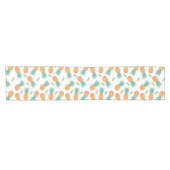 Waterverf ananassen Patroon op wit Korte Tafelloper (Horizontaal)