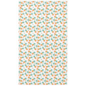 Waterverf ananassen Patroon op wit Tafelkleed (Voorkant)