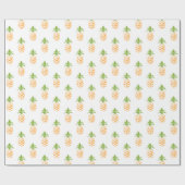 Waterverf ananasslepatroon cadeaupapier (Vlak)