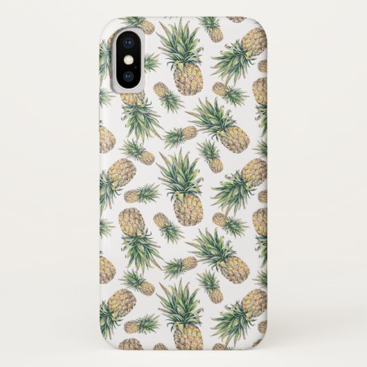 Waterverf ananasslepatroon Case-Mate iPhone case (Achterkant)
