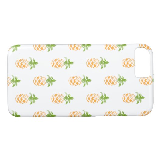 Waterverf ananasslepatroon Case-Mate iPhone case (Achterkant (Horizontaal))