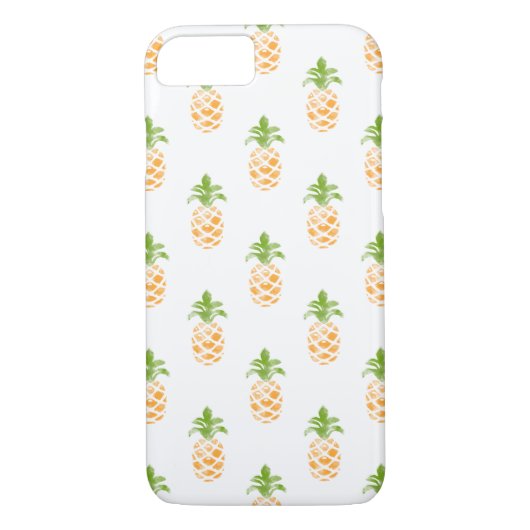 Waterverf ananasslepatroon Case-Mate iPhone case (Achterkant)