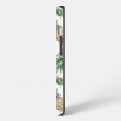 Waterverf ananasslepatroon iPhone hoesje (Linkerkant)
