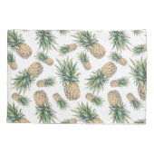 Waterverf ananasslepatroon kussensloop (Achterkant-Links)