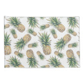 Waterverf ananasslepatroon kussensloop (Achterkant-Rechts)