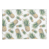 Waterverf ananasslepatroon kussensloop (Voorkant-Rechts)
