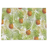 Waterverf ananasslepatroon large cadeautasje (Voorkant)