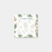 Waterverf ananasslepatroon post-it® notes (Voorkant)