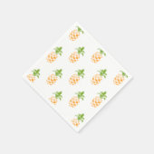 Waterverf ananasslepatroon servetten (Hoek)