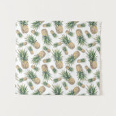 Waterverf ananasslepatroon wandkleed (Voorkant (horizontaal))