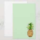 waterverf ananastekening briefpapier (Voorkant / Achterkant)