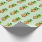 waterverf ananastekening cadeaupapier (Hoek)