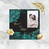 Waterverf Anastasia Zwart en Groen Sla de datum op