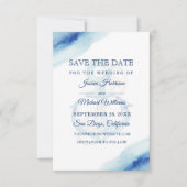 Waterverf Anchor Navy Modern Nautical Save The Date (Voorkant)