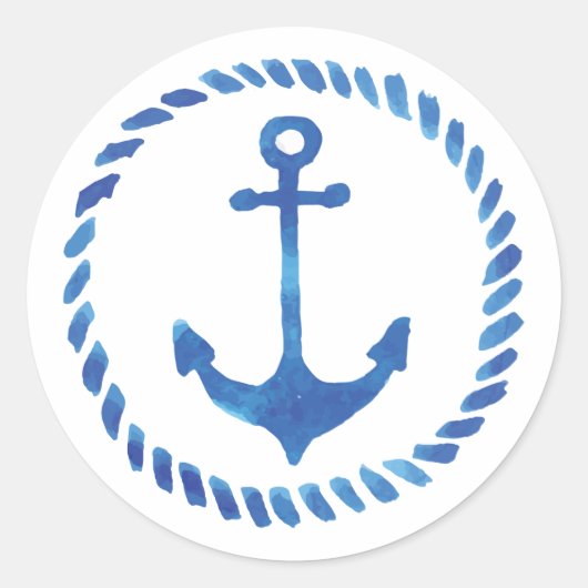 Waterverf Anchor Sticker (Voorkant)