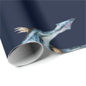 Waterverf Anchors Navy Blue Cadeaupapier (Rol Hoek)