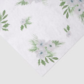 Waterverf-anemon- en spar-patroonweefsel tissuepapier (Detail)