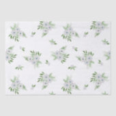Waterverf-anemon- en spar-patroonweefsel tissuepapier (Voorkant)