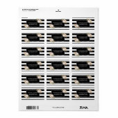 Waterverf Anemone Blooms Adres Labs Etiket (Full Sheet)