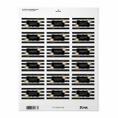 Waterverf Anemone Blooms Adresetiketten Etiket (Full Sheet)