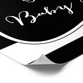 Waterverf Anemone Blooms Baby shower Poster (Hoek)