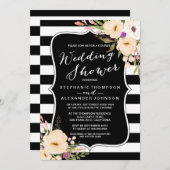 Waterverf Anemone Blooms Couples Wedding Shower Kaart (Voorkant / Achterkant)