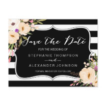 Waterverf Anemone Blooms Save the Date Briefkaart