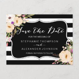 Waterverf Anemone Blooms Save the Date Briefkaart