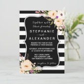 Waterverf Anemone Blooms Weddenschap Kaart (Staand voorkant)