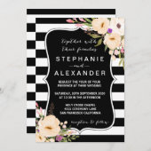 Waterverf Anemone Blooms Weddenschap Kaart (Voorkant / Achterkant)