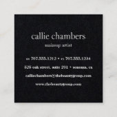 Waterverf Anemone & Eucalyptus Floral Vierkante Visitekaartje (Achterkant)